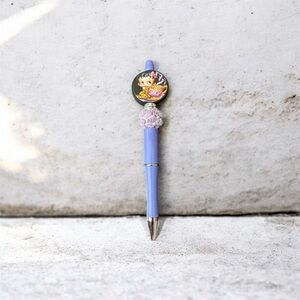 Sold Cute Blue Pen with Character Design